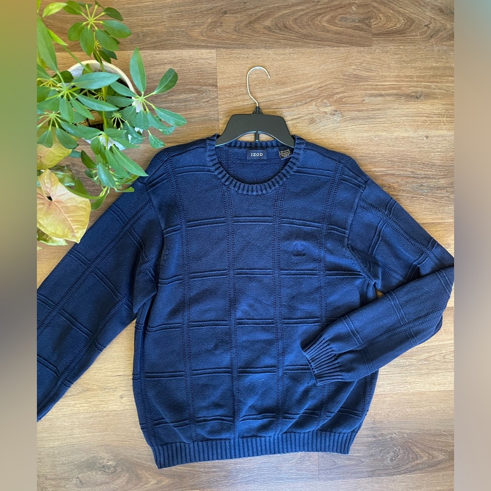 IZod Navy/Blue Sweater Men’s L